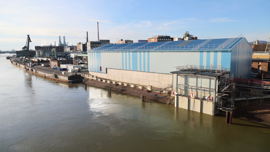 Außenansicht des Flusswasseraufbereitungswerks