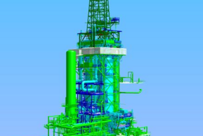 3D Modell einer Kokeranlage