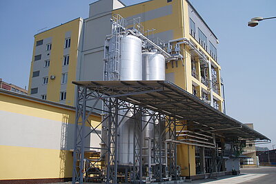 Industriegebäude von außen