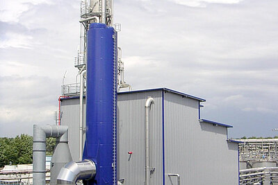 Die gesamte Formalinanlage bei Tag